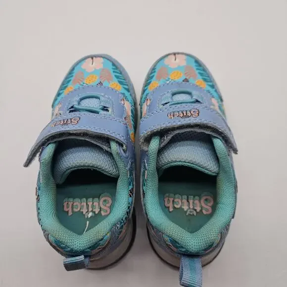 GIRLS' DISNEY TODDLER LITTLE KID STITCH LIGHTED LIGHT-UP SHOES Size 7 - Picture 5 of 7